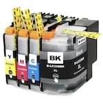 Pack de 4 Brother LC229 & LC225 cartuchos de tinta compatibles super alta capacidad (Ink Hero)