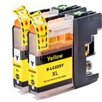 Pack de 2 Brother LC225Y cartuchos de tinta compatibles super alta capacidad amarillo (Ink Hero)