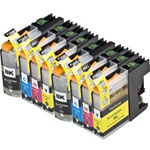 Pack de 8 Brother LC223 (LC221) cartuchos de tinta compatibles alta capacidad (Ink Hero)