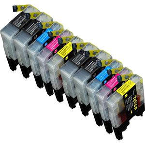 Cartuchos de tinta compatibles Brother LC1240 – alta capacidad, paquete de 10 (sustituye a LC1220)