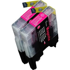 Cartuchos de tinta compatibles Brother LC1240M – magenta, alta capacidad, paquete de 2 (sustituye a LC1220M)