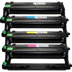 Unidades de tambor compatibles Brother DR241CL – paquete de 4