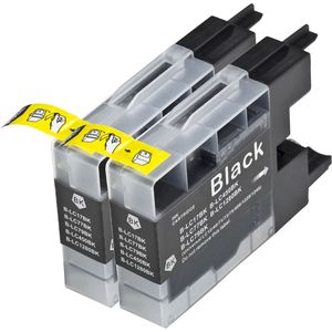Cartuchos de tinta compatibles Brother LC1280BK – negro, capacidad extra alta, paquete de 2