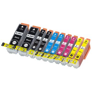 Cartuchos de tinta compatibles Epson 26XL – alta capacidad, paquete de 10