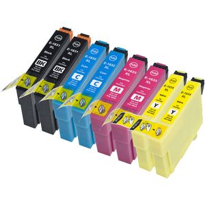 Cartuchos de tinta compatibles Epson 16XL XXL – alta capacidad, paquete de 8