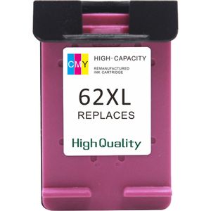 Cartucho de tinta remanufacturado HP 62XL – multicolor, alta capacidad (C2P07AE)
