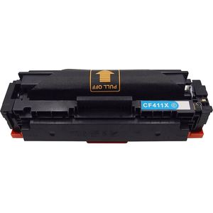 Cartucho de tóner compatible HP 410X – cian, alta capacidad (CF411X)