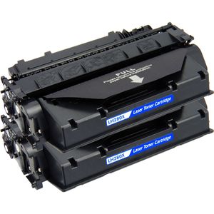 Cartuchos de tóner compatibles HP 80X – negro, alta capacidad, paquete de 2 (CF280X)