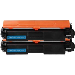 Cartuchos de tóner compatibles HP 30X – negro, alta capacidad, paquete de 2 (CF230X)