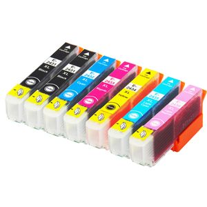 Cartuchos de tinta compatibles Epson 24XL – alta capacidad, paquete de 7