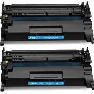 Cartuchos de tóner compatibles HP 26A – negro, paquete de 2 (CF226A)