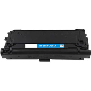 Cartucho de tóner compatible HP 508X – cian, alta capacidad (CF361X)