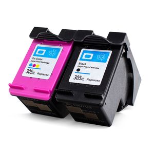 Cartuchos de tinta remanufacturados HP 305 XL – alta capacidad, paquete de 2