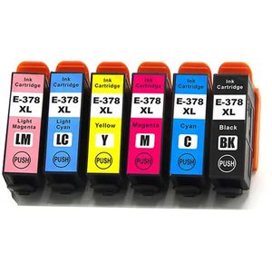 Cartuchos de tinta compatibles Epson 378XL – alta capacidad, paquete de 6