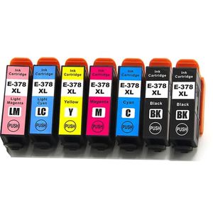 Cartuchos de tinta compatibles Epson 378XL – alta capacidad, paquete de 7