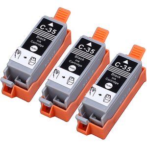 Cartuchos de tinta compatibles Canon PGI-35 – negro, paquete de 3