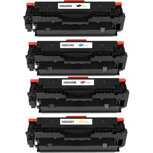 Cartuchos de tóner compatibles HP 415X – alta capacidad, paquete de 4