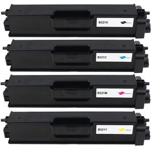 Cartuchos de tóner compatibles Brother TN321 – paquete de 4