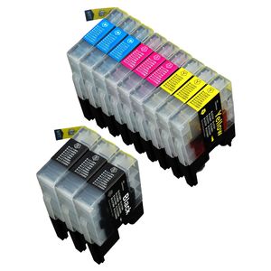 Cartuchos de tinta compatibles Brother LC1240 – alta capacidad, paquete de 12 (sustituye a LC1220)