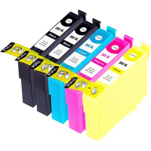 Cartuchos de tinta compatibles Epson 202XL – alta capacidad, paquete de 5