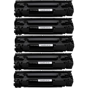 Cartuchos de tóner compatibles Canon 728 – negro, paquete de 5