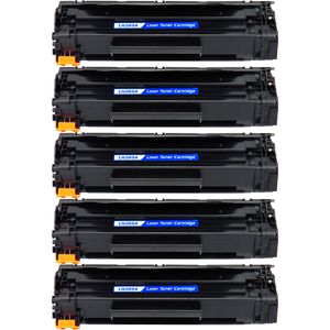 Cartuchos de tóner compatibles HP 85A – negro, capacidad Jumbo, paquete de 5 (CE285A)