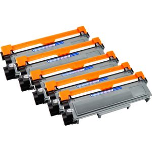 Cartuchos de tóner compatibles Brother TN2320 – negro, alta capacidad, paquete de 5 (sustituye a TN2310)