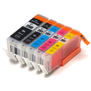 Cartuchos de tinta compatibles Canon PGI-550XL & CLI-551XL – alta capacidad, paquete de 5