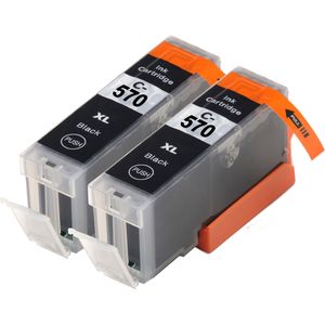 Cartuchos de tinta compatibles Canon PGI-570XL – negro, alta capacidad, paquete de 2