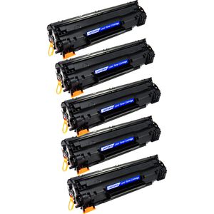 Cartuchos de tóner compatibles HP 83A – negro, paquete de 5 (CF283A)