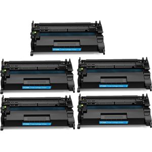 Cartuchos de tóner compatibles HP 26A – negro, paquete de 5 (CF226A)