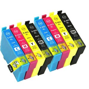 Cartuchos de tinta compatibles Epson 603XL – alta capacidad, paquete de 8