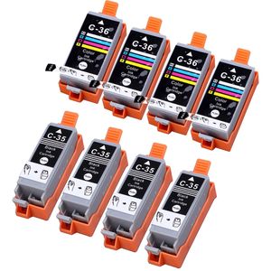 Cartuchos de tinta compatibles Canon PGI-35 & CLI-36 – paquete de 8