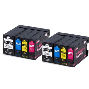 Cartuchos de tinta compatibles Canon PGI-1500XL – alta capacidad, paquete de 8