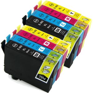 Cartuchos de tinta compatibles Epson 502XL – alta capacidad, paquete de 8
