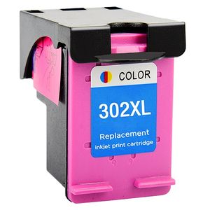 Cartucho de tinta remanufacturado HP 302XL – tricolor, alta capacidad (F6U67AE)