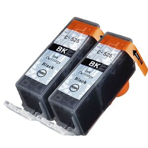 Cartuchos de tinta compatibles Canon PGI-525BK – negro pigmentado, paquete de 2