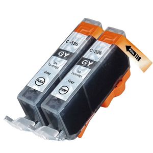 Cartuchos de tinta compatibles Canon CLI-526GY – gris, paquete de 2