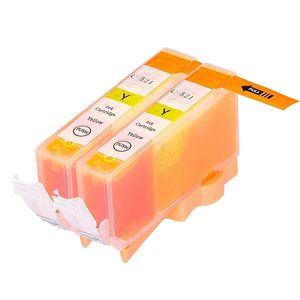 Cartuchos de tinta compatibles Canon CLI-521Y – amarillo, paquete de 2
