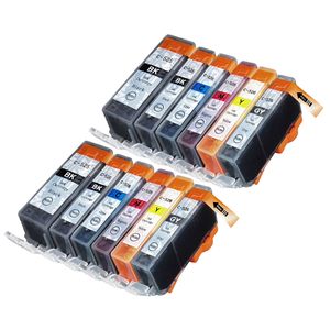 Cartuchos de tinta compatibles Canon PGI-520 & CLI-521 – paquete de 12