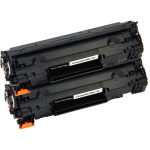 Cartuchos de tóner compatibles Canon 725 – negro, paquete de 2