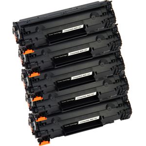 Cartuchos de tóner compatibles Canon 725 – negro, paquete de 5