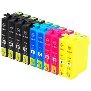 Cartuchos de tinta compatibles Epson 27XL – alta capacidad, paquete de 10