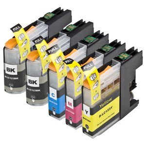 Cartuchos de tinta compatibles Brother LC123 – alta capacidad, paquete de 5 (sustituye a LC121)