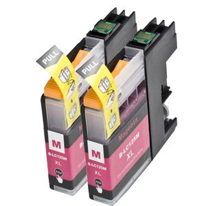 Cartuchos de tinta compatibles Brother LC125M – magenta, capacidad superalta, paquete de 2