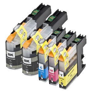 Cartuchos de tinta compatibles Brother LC127 & LC125 – capacidad superalta, paquete de 5