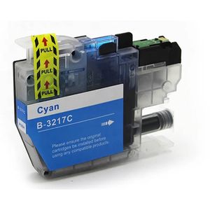 Cartucho de tinta compatible Brother LC3217C – cian, alta capacidad