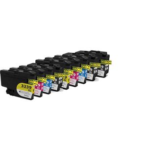Cartuchos de tinta compatibles Brother LC3239 – capacidad ultraalta, paquete de 9