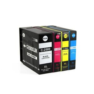 Cartuchos de tinta compatibles Canon PGI-2500XL – alta capacidad, paquete de 4