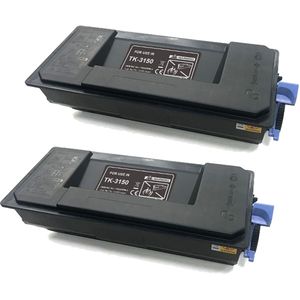 Cartuchos de tóner compatibles Kyocera TK-3150 – negro, paquete de 2